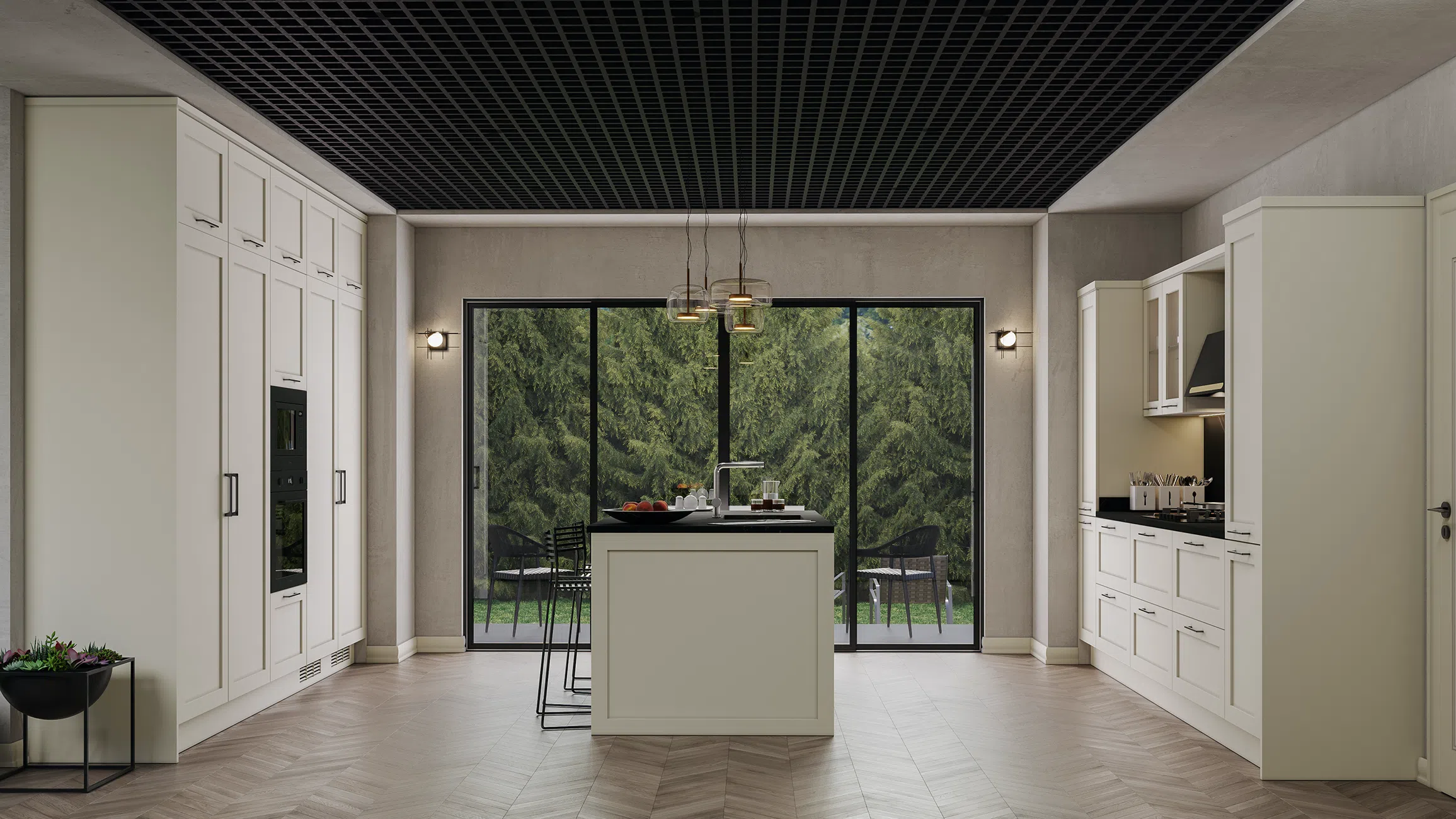 Kitchen interior detail